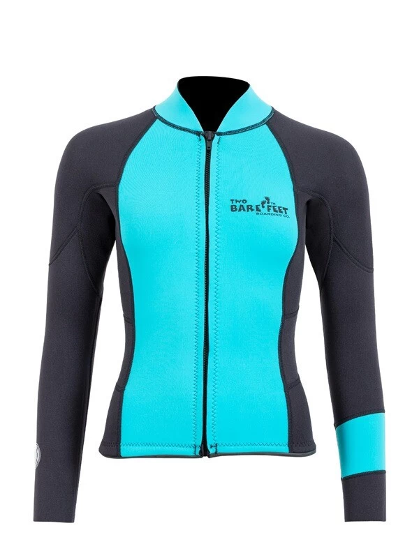 Two Bare Feet Womens Harmony 3mm Long Sleeve Wetsuit Jacket (Mint / Black) 3 Two Bare Feet Womens Harmony 3mm Long Sleeve Wetsuit Jacket (Mint / Black)