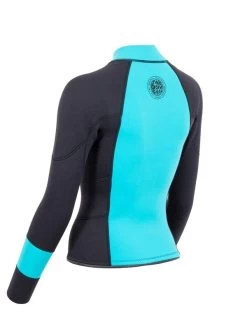 Two Bare Feet Womens Harmony 3mm Long Sleeve Wetsuit Jacket (Mint / Black) 13 Two Bare Feet Womens Harmony 3mm Long Sleeve Wetsuit Jacket (Mint / Black) -Surfline Shop harmony jacket aqua 4 1