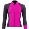 Two Bare Feet Womens Harmony 3mm Long Sleeve Wetsuit Jacket (Raspberry / Black)