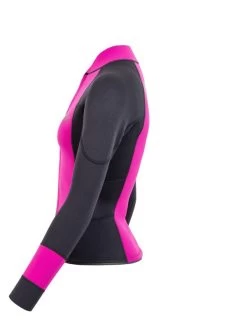 Two Bare Feet Womens Harmony 3mm Long Sleeve Wetsuit Jacket (Raspberry / Black) 12 Two Bare Feet Womens Harmony 3mm Long Sleeve Wetsuit Jacket (Raspberry / Black) -Surfline Shop harmony jacket raspberry 3 1