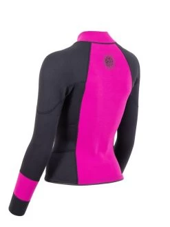 Two Bare Feet Womens Harmony 3mm Long Sleeve Wetsuit Jacket (Raspberry / Black) 13 Two Bare Feet Womens Harmony 3mm Long Sleeve Wetsuit Jacket (Raspberry / Black) -Surfline Shop harmony jacket raspberry 4 1