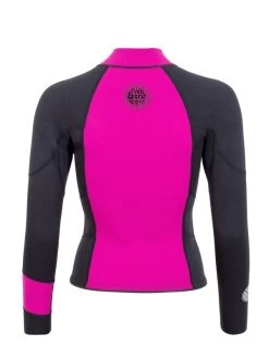 Two Bare Feet Womens Harmony 3mm Long Sleeve Wetsuit Jacket (Raspberry / Black) 14 Two Bare Feet Womens Harmony 3mm Long Sleeve Wetsuit Jacket (Raspberry / Black) -Surfline Shop harmony jacket raspberry 5 1