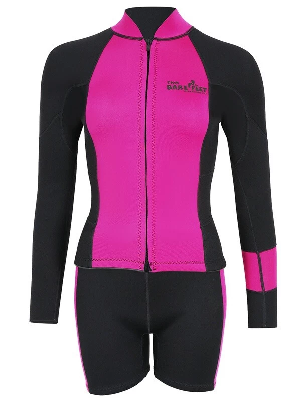 Two Bare Feet Harmony 3mm Jacket & Shorts Set (Black/Raspberry) 3 Two Bare Feet Harmony 3mm Jacket & Shorts Set (Black/Raspberry)