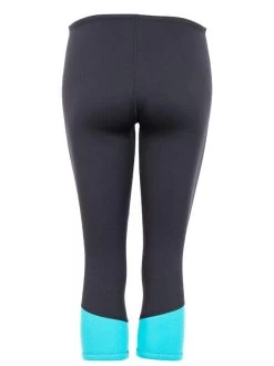 Two Bare Feet Womens Harmony 3mm Capri Wetsuit Pants (Black / Mint) 14 Two Bare Feet Womens Harmony 3mm Capri Wetsuit Pants (Black / Mint) -Surfline Shop harmony pants black aqua 5