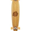 Two Bare Feet "The Chuck" 44in Bamboo Series Longboard Skateboard Complete (Orange Wheels) -Surfline Shop image 0 compressed 1 1