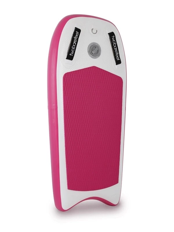 Two Bare Feet Boarding Co. 44" Inflatable Bodyboard - Starter Pack (Pink) 4 Two Bare Feet Boarding Co. 44" Inflatable Bodyboard - Starter Pack (Pink) - Image 2