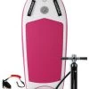 Two Bare Feet Boarding Co. 44" Inflatable Bodyboard - Basic Pack (Pink) 1 Two Bare Feet Boarding Co. 44" Inflatable Bodyboard - Basic Pack (Pink) -Surfline Shop inflatable bodyboard pink basic pack 1 1