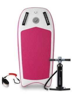 Two Bare Feet Boarding Co. 44" Inflatable Bodyboard - Basic Pack (Pink)