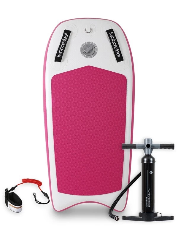 Two Bare Feet Boarding Co. 44" Inflatable Bodyboard - Basic Pack (Pink) 3 Two Bare Feet Boarding Co. 44" Inflatable Bodyboard - Basic Pack (Pink)