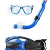 Two Bare Feet Childrens PVC Mask Snorkel Fins 3 Piece Set (Blue) 2 Two Bare Feet Childrens PVC Mask Snorkel Fins 3 Piece Set (Blue) -Surfline Shop kids pvc blue 2
