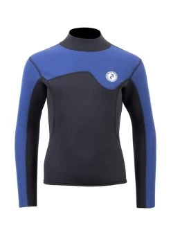 Two Bare Feet Junior Aspect 2.5mm Back Zip Jacket (Black/Blue)