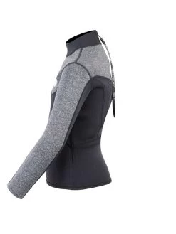 Two Bare Feet Junior Aspect 2.5mm Back Zip Jacket (Black/Grey) 12 Two Bare Feet Junior Aspect 2.5mm Back Zip Jacket (Black/Grey) -Surfline Shop kids aspect back zip jacket black delta 3