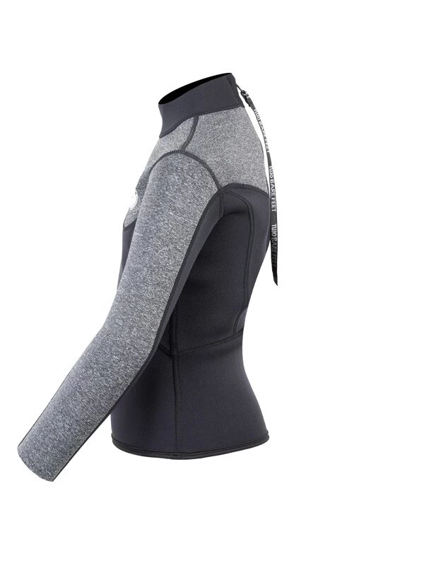 Two Bare Feet Junior Aspect 2.5mm Back Zip Jacket (Black/Grey) 5 Two Bare Feet Junior Aspect 2.5mm Back Zip Jacket (Black/Grey) - Image 3