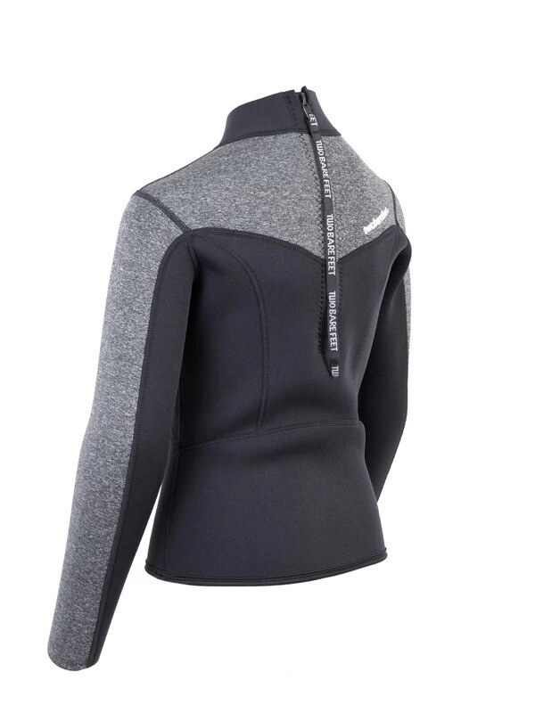 Two Bare Feet Junior Aspect 2.5mm Back Zip Jacket (Black/Grey) 6 Two Bare Feet Junior Aspect 2.5mm Back Zip Jacket (Black/Grey) - Image 4