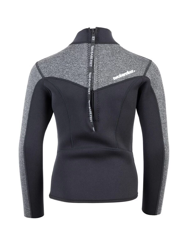 Two Bare Feet Junior Aspect 2.5mm Back Zip Jacket (Black/Grey) 7 Two Bare Feet Junior Aspect 2.5mm Back Zip Jacket (Black/Grey) - Image 5