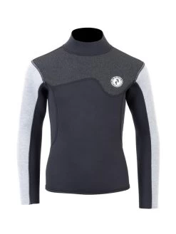 Two Bare Feet Junior Aspect 2.5mm Back Zip Jacket (Black/Grey/Grey)