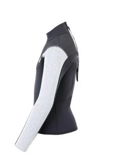 Two Bare Feet Junior Aspect 2.5mm Back Zip Jacket (Black/Grey/Grey) 12 Two Bare Feet Junior Aspect 2.5mm Back Zip Jacket (Black/Grey/Grey) -Surfline Shop kids aspect back zip jacket black grey grey 3