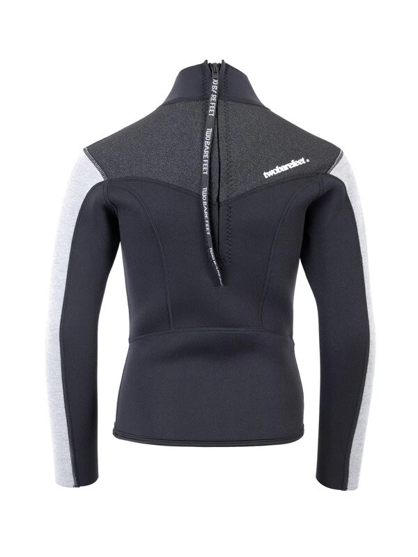 Two Bare Feet Junior Aspect 2.5mm Back Zip Jacket (Black/Grey/Grey) 7 Two Bare Feet Junior Aspect 2.5mm Back Zip Jacket (Black/Grey/Grey) - Image 5