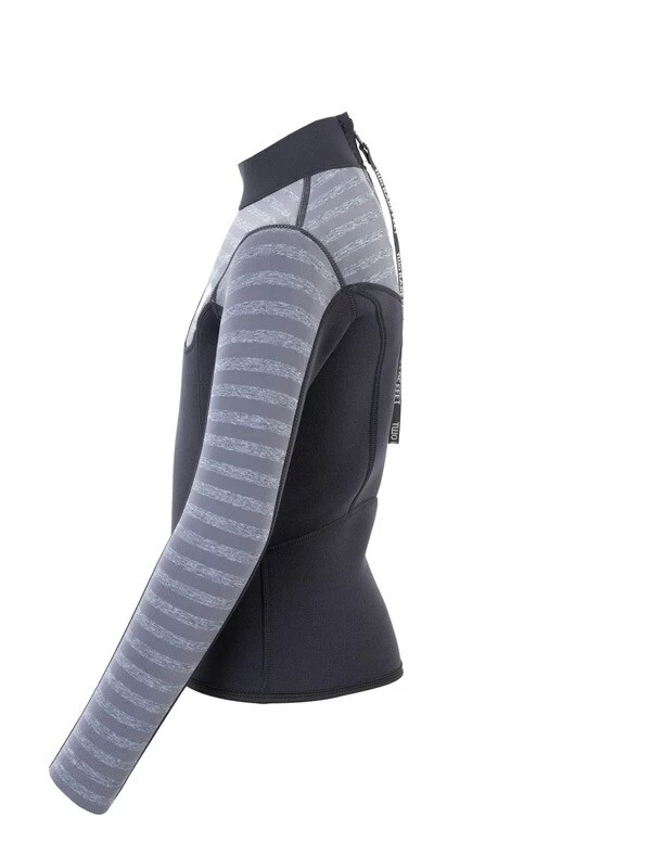 Two Bare Feet Junior Aspect 2.5mm Back Zip Jacket (Black/Grey Stripe) 5 Two Bare Feet Junior Aspect 2.5mm Back Zip Jacket (Black/Grey Stripe) - Image 3