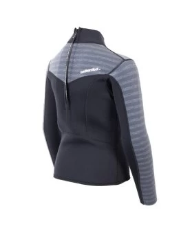 Two Bare Feet Junior Aspect 2.5mm Back Zip Jacket (Black/Grey Stripe) 15 Two Bare Feet Junior Aspect 2.5mm Back Zip Jacket (Black/Grey Stripe) -Surfline Shop kids aspect back zip jacket black grey stripe 6