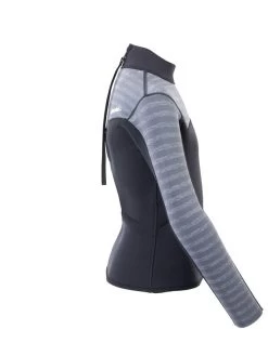 Two Bare Feet Junior Aspect 2.5mm Back Zip Jacket (Black/Grey Stripe) 16 Two Bare Feet Junior Aspect 2.5mm Back Zip Jacket (Black/Grey Stripe) -Surfline Shop kids aspect back zip jacket black grey stripe 7