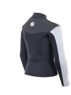 Two Bare Feet Junior Aspect Fleece Lined Zipless Thermal 2.5mm Superstretch Wetsuit Top (Black/Grey/Grey) 16 Two Bare Feet Junior Aspect Fleece Lined Zipless Thermal 2.5mm Superstretch Wetsuit Top (Black/Grey/Grey) -Surfline Shop kids aspect fleece lined thermal top black grey grey 6