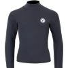 Two Bare Feet Junior Aspect Fleece Lined Zipless Thermal 2.5mm Superstretch Wetsuit Top (Black)