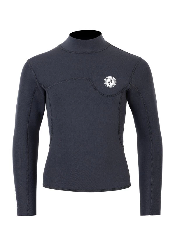 Two Bare Feet Junior Aspect Fleece Lined Zipless Thermal 2.5mm Superstretch Wetsuit Top (Black) 3 Two Bare Feet Junior Aspect Fleece Lined Zipless Thermal 2.5mm Superstretch Wetsuit Top (Black)