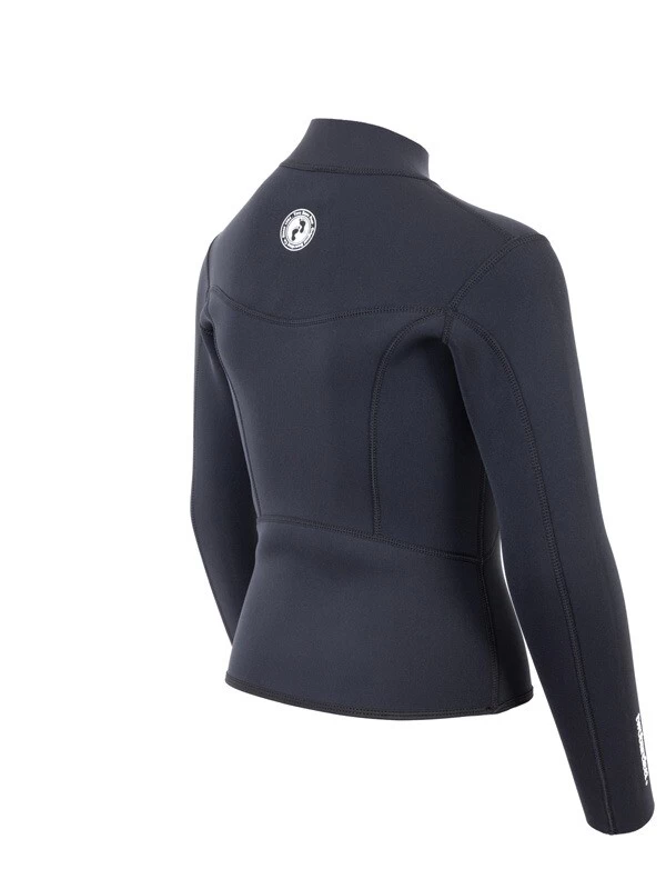 Two Bare Feet Junior Aspect Fleece Lined Zipless Thermal 2.5mm Superstretch Wetsuit Top (Black) 8 Two Bare Feet Junior Aspect Fleece Lined Zipless Thermal 2.5mm Superstretch Wetsuit Top (Black) - Image 6