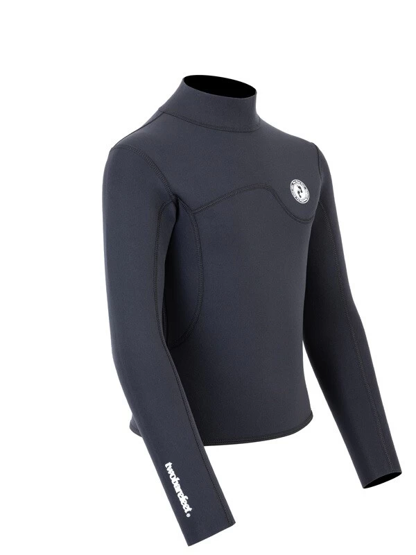 Two Bare Feet Junior Aspect Fleece Lined Zipless Thermal 2.5mm Superstretch Wetsuit Top (Black) 10 Two Bare Feet Junior Aspect Fleece Lined Zipless Thermal 2.5mm Superstretch Wetsuit Top (Black) - Image 8