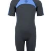 Two Bare Feet Flare 2.5mm Junior Superstretch Shorty Wetsuit (Blue) 1 Two Bare Feet Flare 2.5mm Junior Superstretch Shorty Wetsuit (Blue) -Surfline Shop kids flare shorty blue 1