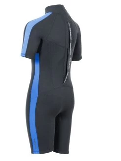 Two Bare Feet Flare 2.5mm Junior Superstretch Shorty Wetsuit (Blue) -Surfline Shop kids flare shorty blue 4