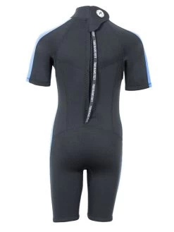 Two Bare Feet Flare 2.5mm Junior Superstretch Shorty Wetsuit (Blue) -Surfline Shop kids flare shorty blue 5