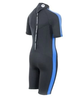 Two Bare Feet Flare 2.5mm Junior Superstretch Shorty Wetsuit (Blue) -Surfline Shop kids flare shorty blue 6