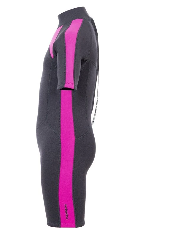 Two Bare Feet Flare 2.5mm Junior Shorty Superstretch Wetsuit (Raspberry) 5 Two Bare Feet Flare 2.5mm Junior Shorty Superstretch Wetsuit (Raspberry) - Image 3