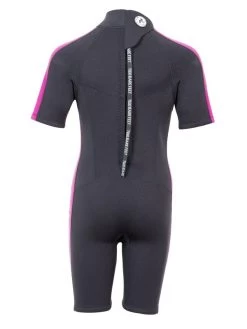 Two Bare Feet Flare 2.5mm Junior Shorty Superstretch Wetsuit (Raspberry) 15 Two Bare Feet Flare 2.5mm Junior Shorty Superstretch Wetsuit (Raspberry) -Surfline Shop kids flare shorty rasberry 5