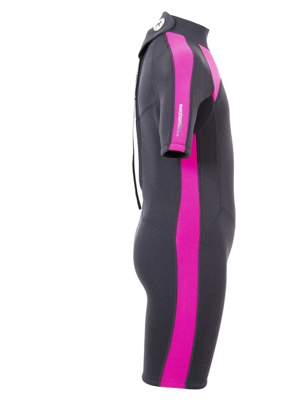 Two Bare Feet Flare 2.5mm Junior Shorty Superstretch Wetsuit (Raspberry) 9 Two Bare Feet Flare 2.5mm Junior Shorty Superstretch Wetsuit (Raspberry) - Image 7