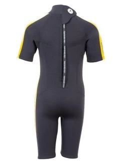Two Bare Feet Flare 2.5mm Junior Shorty Superstretch Wetsuit (Yellow) -Surfline Shop kids flare shorty yellow 5