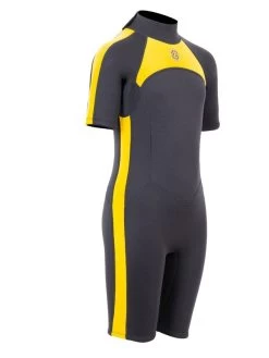 Two Bare Feet Flare 2.5mm Junior Shorty Superstretch Wetsuit (Yellow) -Surfline Shop kids flare shorty yellow 8