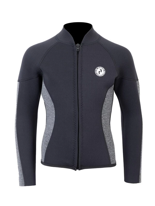 Two Bare Feet Junior Perspective Full Zip 2.5mm Wetsuit Jacket (Black/Grey) 3 Two Bare Feet Junior Perspective Full Zip 2.5mm Wetsuit Jacket (Black/Grey)