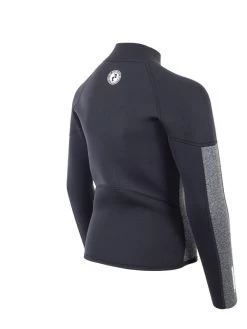 Two Bare Feet Junior Perspective Full Zip 2.5mm Wetsuit Jacket (Black/Grey) 15 Two Bare Feet Junior Perspective Full Zip 2.5mm Wetsuit Jacket (Black/Grey) -Surfline Shop kids perspective full zip jacket black delta 6