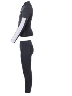 Two Bare Feet Junior Perspective Full Zip 2.5mm Wetsuit Jacket And Pants Set (Black/Grey/Grey) -Surfline Shop kids perspective full zip jacket black grey grey vista pants 4