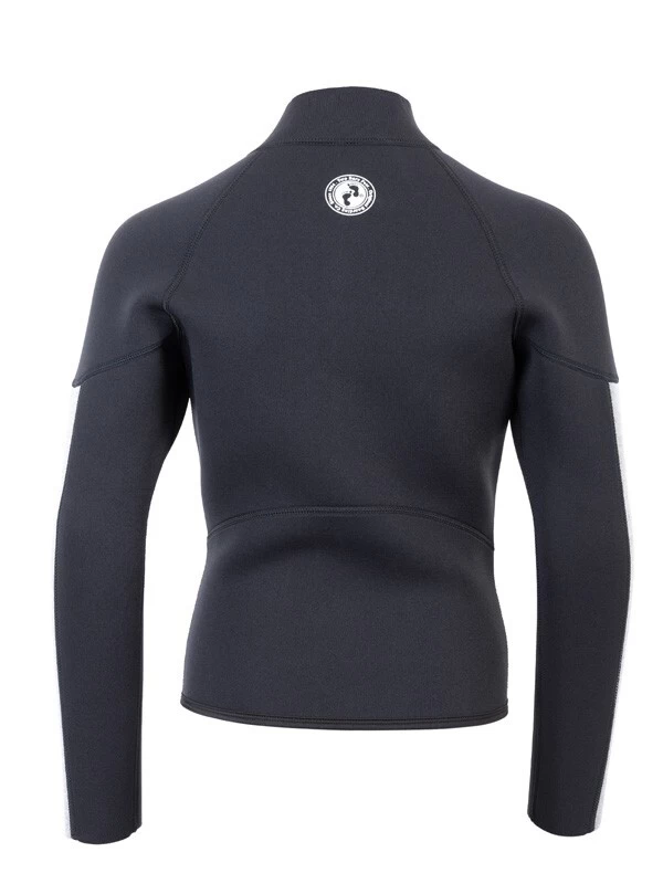 Two Bare Feet Junior Perspective Full Zip 2.5mm Wetsuit Jacket And Pants Set (Black/Grey/Grey) - Image 6