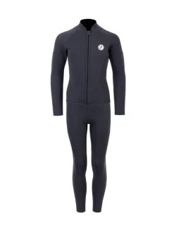 Two Bare Feet Junior Perspective Full Zip 2.5mm Wetsuit Jacket And Pants Set (Black)