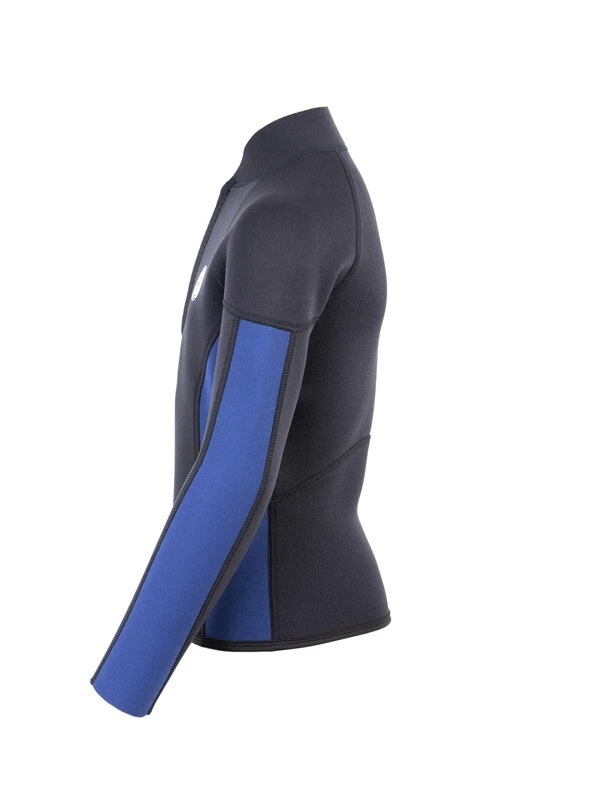 Two Bare Feet Junior Perspective Half Zip 2.5mm Wetsuit Jacket (Black/Blue) 5 Two Bare Feet Junior Perspective Half Zip 2.5mm Wetsuit Jacket (Black/Blue) - Image 3