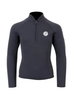 Two Bare Feet Junior Perspective Half Zip 2.5mm Wetsuit Jacket (Black)