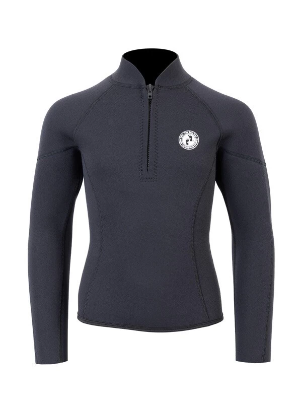 Two Bare Feet Junior Perspective Half Zip 2.5mm Wetsuit Jacket (Black) 3 Two Bare Feet Junior Perspective Half Zip 2.5mm Wetsuit Jacket (Black)