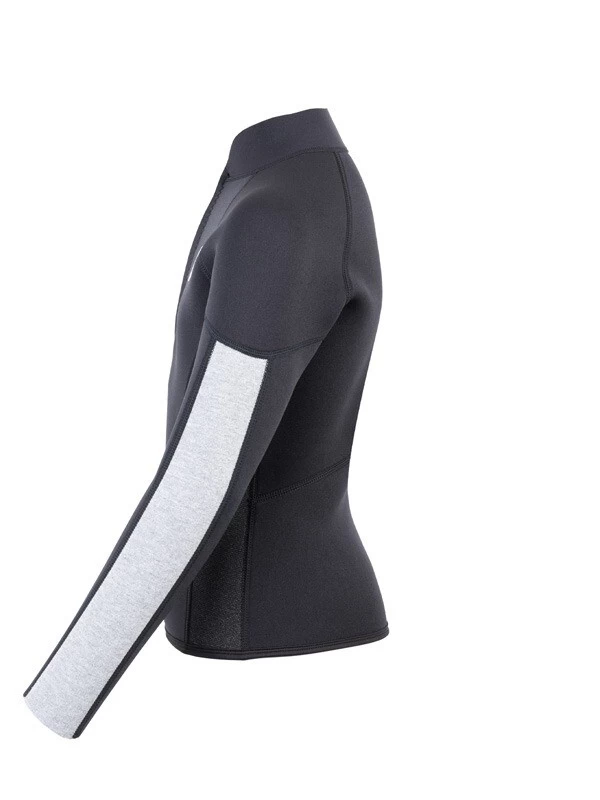 Two Bare Feet Junior Perspective Half Zip 2.5mm Wetsuit Jacket (Black/Grey/Grey) 5 Two Bare Feet Junior Perspective Half Zip 2.5mm Wetsuit Jacket (Black/Grey/Grey) - Image 3