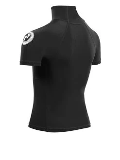 Two Bare Feet Junior "Logo" Short Sleeve Rash Vest (Black) 13 Two Bare Feet Junior "Logo" Short Sleeve Rash Vest (Black) -Surfline Shop kids short sleeve black 4