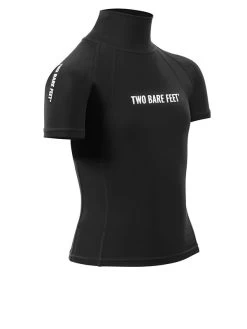 Two Bare Feet Junior "Logo" Short Sleeve Rash Vest (Black) 17 Two Bare Feet Junior "Logo" Short Sleeve Rash Vest (Black) -Surfline Shop kids short sleeve black 8